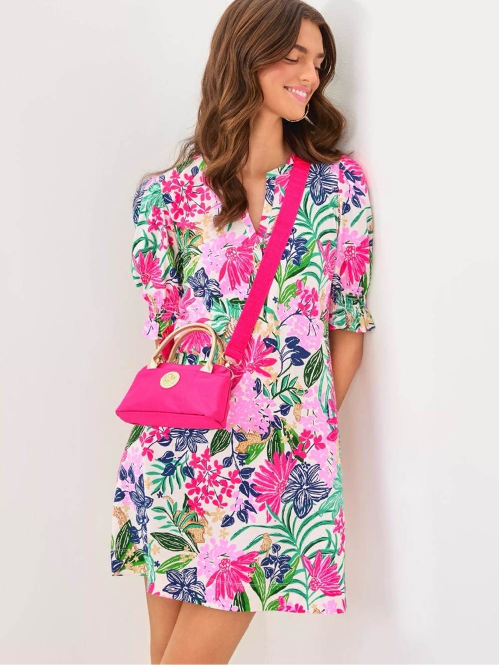 NWT Lilly Pulitzer Kerrington Top Handle Mini Bag “Parigi Pink” - Picture 5 of 9